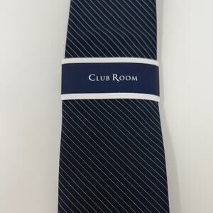 Club Room Men's Davis Pinstripe Tie - Royal/White - New with tags